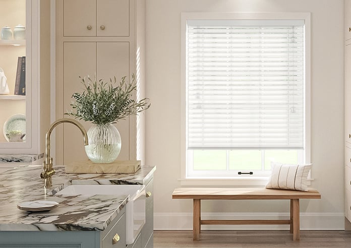 Ecowood, Supreme White Fine Grain - Motorised Venetian Blind - Image 3